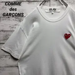 a170a【美品】プレイコムデギャルソン 刺繍ワンポイントハート 半袖T 