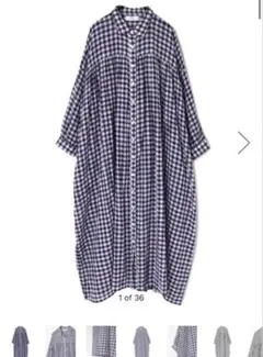 定価2万円【SOIL】ソイル ギンガムチェック柄2wayロングシャツワンピース