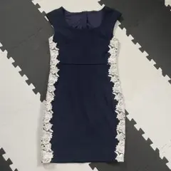 ワンピース ネイビー 試着のみ