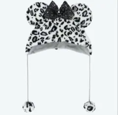 ファンキャップ ミニー ヒョウ柄 白