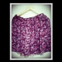 リバーシブルシフォンスカート