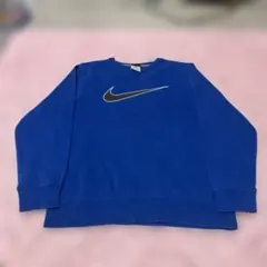 00s OLD NIKE 短丈 ビッグスウッシュ スウェット y2kグランジ