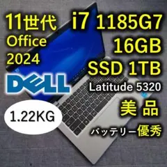 美品 DELL 爆速 11世代i7 1185g7 16GB SSD 1TB 37