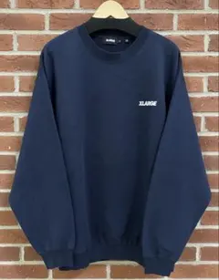 L【美中古】送料込 エクストララージ XLARGE スウェット ネイビー