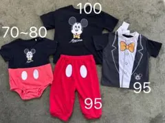 ディズニー ミッキー なりきり 70~80 ロンパース 100 Tシャツ