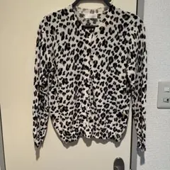 アングローバルヒョウ柄 長袖カーディガンM