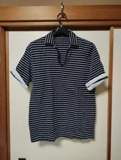 SHIPS シップス メンズ ボーダーシャツ　Lのサムネイル