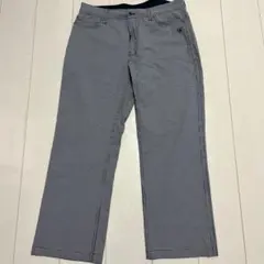 M-U SPORTS ゴルフパンツ ブラック/ホワイトチェック