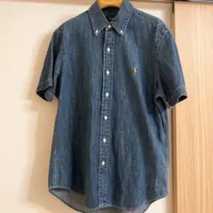 Polo Ralph Lauren デニム 半袖シャツ ボタンダウン　刺繍　Sのサムネイル
