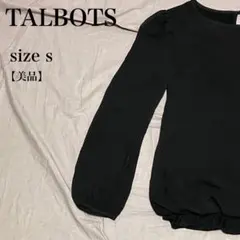 TALBOTS タルボット バルーン袖プルオーバー ブラウス 黒 S 美品 上品のサムネイル
