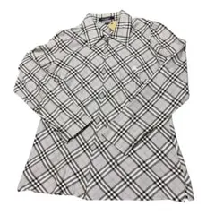 BURBERRY 長袖 チェック柄 ジップアップシャツのサムネイル