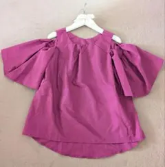 新品 r.p.s オープンショルダーブラウス キャンディピンク Mのサムネイル