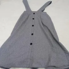 Hudson Honey 【M】ジャンパースカート ギンガムチェック 総柄 美品のサムネイル
