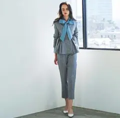 M９号　サイドベルトジャケットとパンツのセット　RUIRUE BOUTIQUE