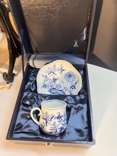 箱付き Meissen ブルーオーキッド 壁掛け 陶板画 プラーク マイセン
