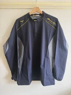 ミズノプロ　トレーニングジャケット　長袖　Vジャン　ネイビー
