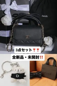ダーリッチ ノベルティ 2WAYフラップスクエアバッグ 【3点セット♡】