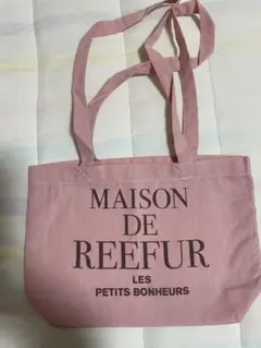 新品未使用品　MAISON DE REEFUR ピンクトートバッグ　Sサイズ