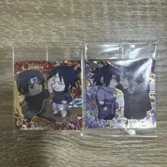 ナルト シール ウエハース サスケ＆イタチ 2種セット