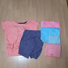6点セット　 ヨガウェアセット トップス レギンス マットタオル