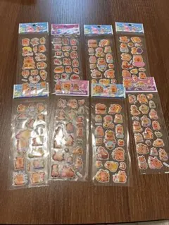 可愛い動物キャラクターシール8枚セット