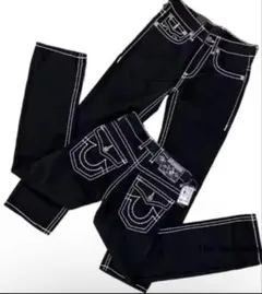 TRUERELIGIONトゥルーレリジョン　ブラックデニムパンツ