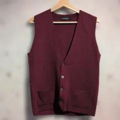 90s TURNBERRY ニットベスト バーガンディ