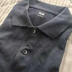 ユニクロ　ポロシャツ　ネイビー