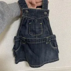 OLD NAVY デニムオーバーオールスカート 3-6M