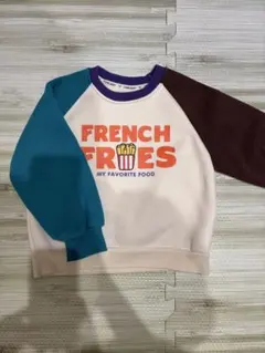 110cm 裏起毛ニット ポテト プリント