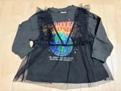 マイリトルワンダー ドッキングTシャツ 100cm チュール 長袖 バースデイ