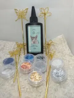 レジンと簪セット【セット①】