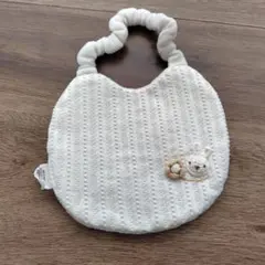 【日本製】オーガニックコットン スタイ クマ刺繍付き