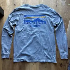 プリント長袖Tシャツ グレー　古着　ロンT