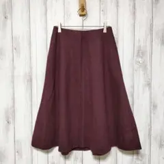 UNIQLO ユニクロ (M)　ウールブレンド フレアスカート　ポケットあり