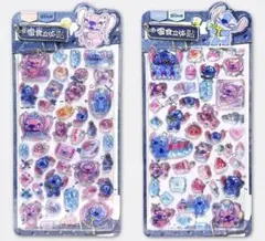 ディズニー スティッチ ボンボンドロップシール ぷくぷくシール 立体 シール