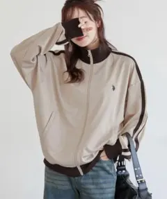 WEGO U.S. POLO ASSN.ライントラックジャケット ベージュ