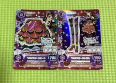 アイカツカード 紫吹蘭 マルチカラー スカート、サンダル