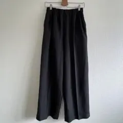 黒 センタープレス ワイドパンツ FREAK’S STORE フリーサイズ