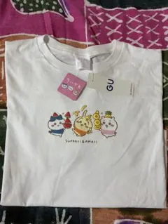 GU ✖️ちいかわ コラボ 第一弾Tシャツ SUPPAI&AMAI XLのサムネイル