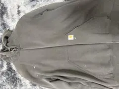 Carhartt ブラック XL ジップアップパーカー