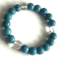 ターコイズブルー ビーズブレスレット
