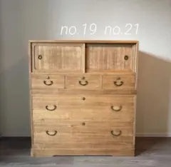 19.21)桐箪笥　アンティーク　チェスト　古家具　和箪笥　着物