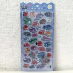 신품 미개봉 正規品☆ボンボンドロップシール水族館限定・なみなみシリーズ深海の生き物