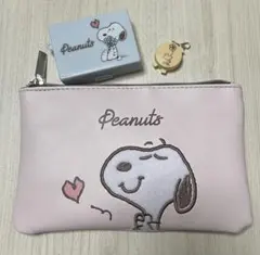 スヌーピー ゼクシィ 付録 ポーチ 印鑑ケース 朱肉 セット