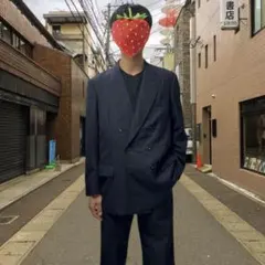 90s ダブル　テーラードジャケット　カナダ製　古着　ヴィンテージ