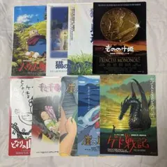 映画チラシ　ジブリ作品　9種類51枚まとめて