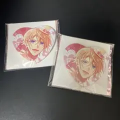 オトメイト 秋風マルシェ ミストニアの翅望 エドワード ハート缶バッジ 2個