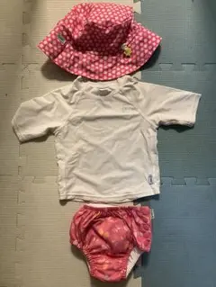 greensproutsアイプレイスイムパンツ&ラッシュガード&帽子3点セット