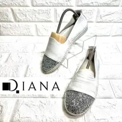 【美品】グリッタートゥ　フラットシューズ　ローカット　スリッポン